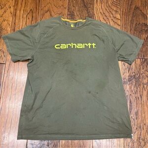 Carhartt Men's olive green regular fit spring short sleeve tee
